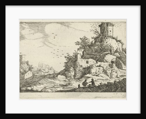 Ruins of a tower by Anonymous