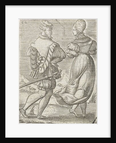 Dancing couple, seen from the back by Anonymous