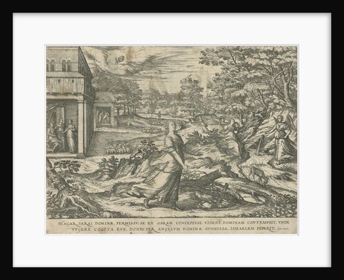 Hagar in the desert by Symon Novelanus