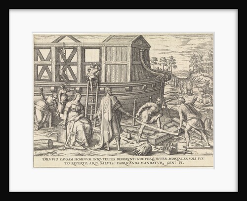 Noah build the ark by Symon Novelanus