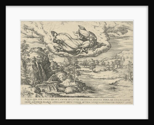 God creates water and land by Symon Novelanus