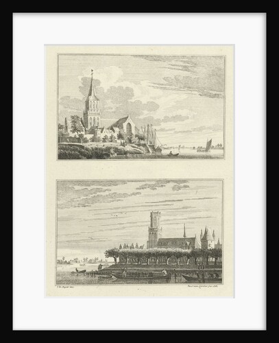 Minster Church and St. Aldegonde Church in Emmerich by Paulus van Liender