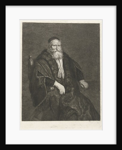 Portrait of an unknown old man in an armchair by Johannes Pieter de Frey