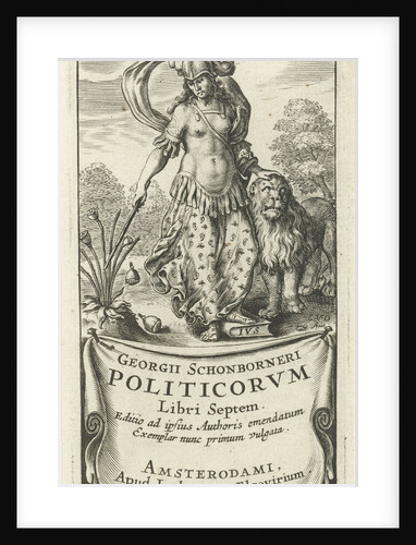 Power as female soldier in armor with lion by Lowijs Elzevier III