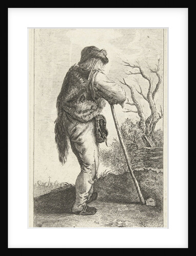 Man leaning on a stick by Nicolaes Visscher I