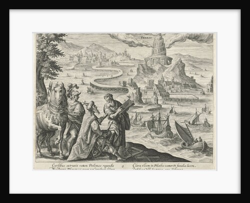 Lighthouse of Alexandria, Magdalena van de Passe, Maerten de Vos by Crispijn van de Passe I