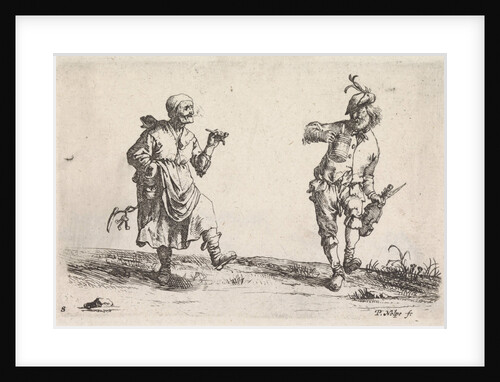 Dancing farmer and rancher by Pieter Jansz. Quast