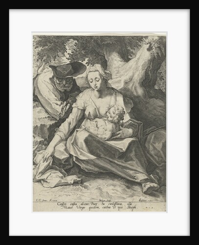 Rest on the Flight into Egypt by Claes Jansz. Visscher II
