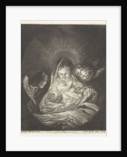 Virgin and Child surrounded by angels by Bernard Picart