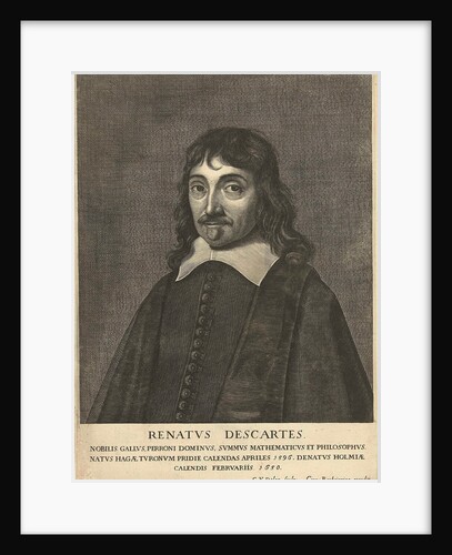 Portrait of René Descartes by Cornelis Banheyning