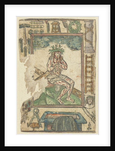 Christ sitting on the cross by Anonymous