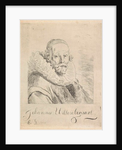 Portrait of John Wtenbogaert by Monogrammist GB