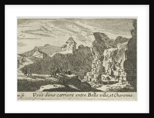 View of a quarry between Belleville and Charonne by Reinier Nooms