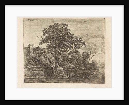 Farm waterfront by Anthonie Waterloo