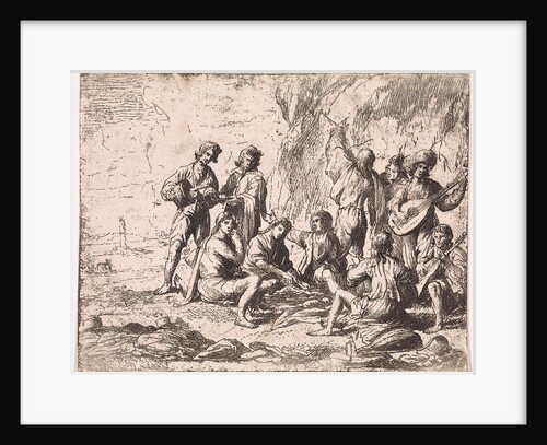 Picnic in the mountains by Cornelis de Wael