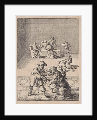 Fable of the lion, the ranger and his daughter by John Ogilby