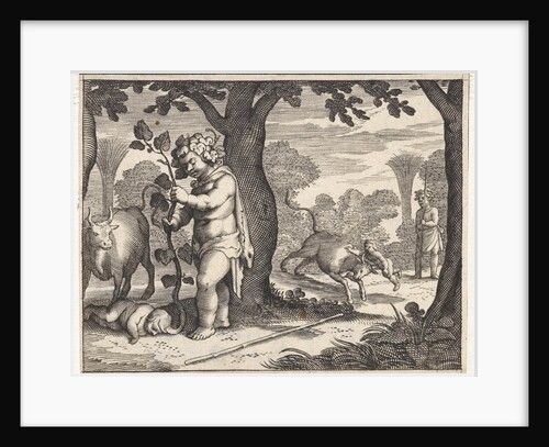 Bacchus and Ampelus by Jacob Matham