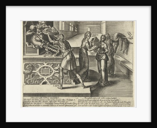 Litigation devours money and property by Hendrick Goltzius