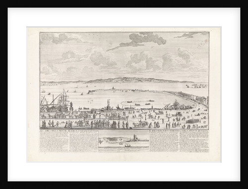 View of the marina and the roads of Messina by Willem Fortuyn