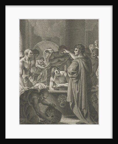 Emperor Hadrian in bath by Lambertus Antonius Claessens