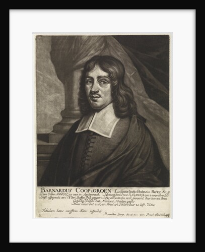 Portrait of Bernard Coop à Groen by Hieronymus Wilhelm Snabelius