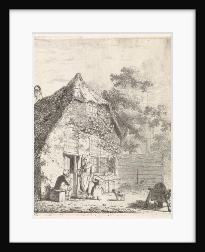 Farmers in conversation at ranch by Johannes Christiaan Janson