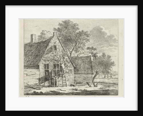 House with yard by Johannes Janson