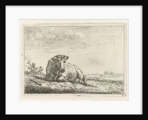 Lying cow by Johannes Janson