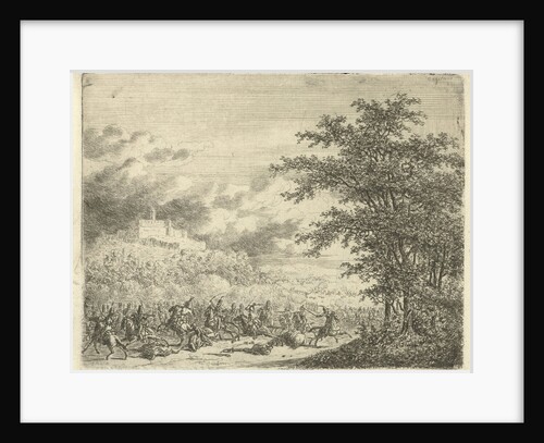 Rider Battle at Fort Königstein by Ernst Willem Jan Bagelaar