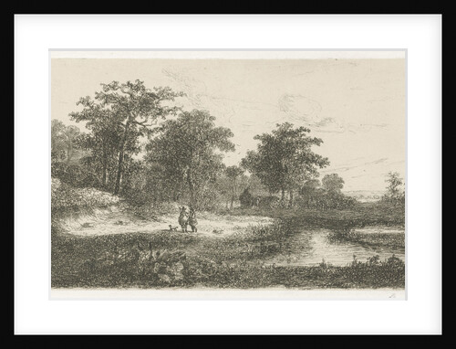 Two hunters by Hermanus Jan Hendrik van Rijkelijkhuysen