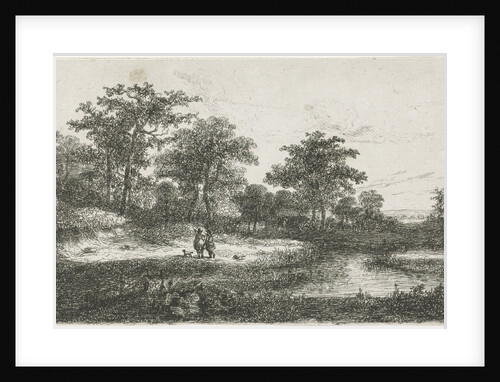 Two hunters in a fen by Hermanus Jan Hendrik van Rijkelijkhuysen