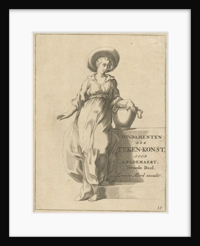 Woman with bucket (the Samaritan woman?) by Anonymous