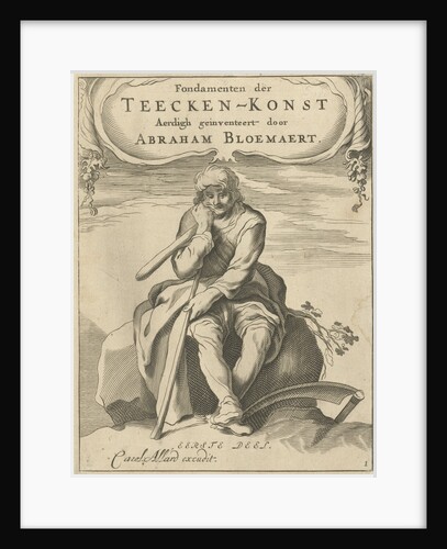Title page for Abraham Bloemaert, Fondamenten der Teecken-konst by foundations of drawingPart One