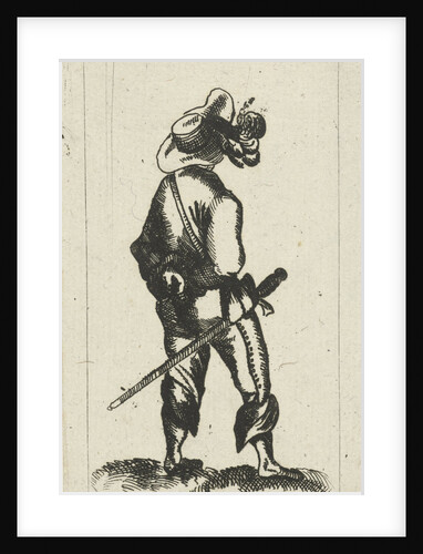 Man with sword on the Rear View by Cornelis Adrianus van Hoogstraten