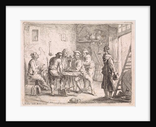 Women leave inn by Martinus van den Enden I