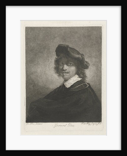 Portrait of Gerard Dou by Johannes Pieter de Frey