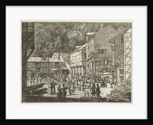 Water well in a city by Allaert van Everdingen