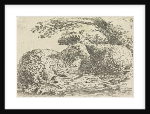 Two sheep by Monogrammist PVB