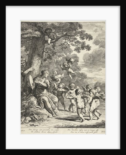 Pan and Syrinx with dancing putti by Dancker Danckerts