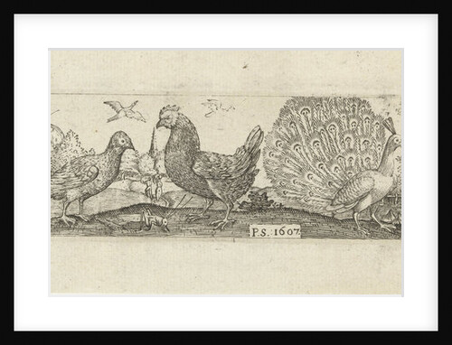 Frieze with nine birds by Marcus Geeraerts