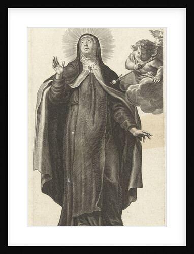 Saint Theresa of Avila and angel with glowing arrow by Pieter de Bailliu I