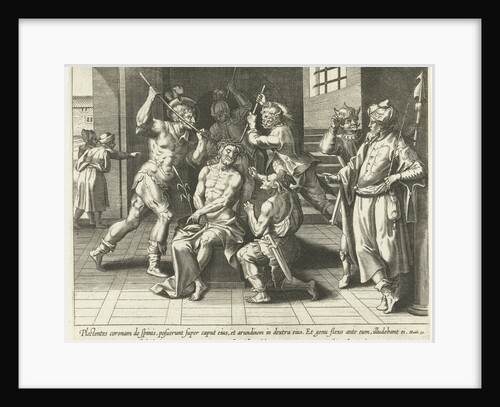 Christ is crowned with the crown of thorns by Adriaen Collaert