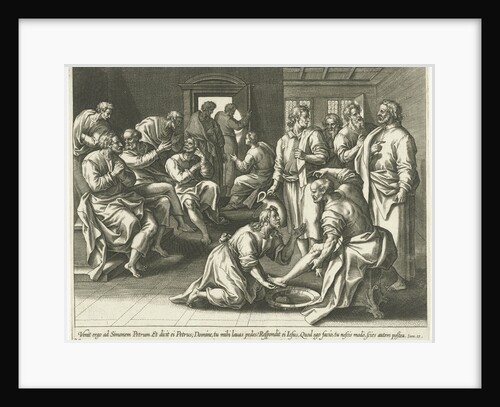 Foot Washing of Peter by Adriaen Collaert