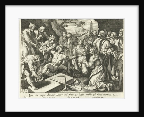 Raising of Lazarus by Adriaen Collaert