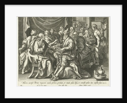 Mary Magdalene washes the feet of Christ by Maerten de Vos