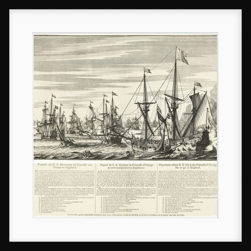 Departure of the Princess of Orange to England by Anonymous