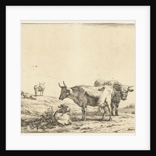 The cow, bull and calf by Karel Dujardin