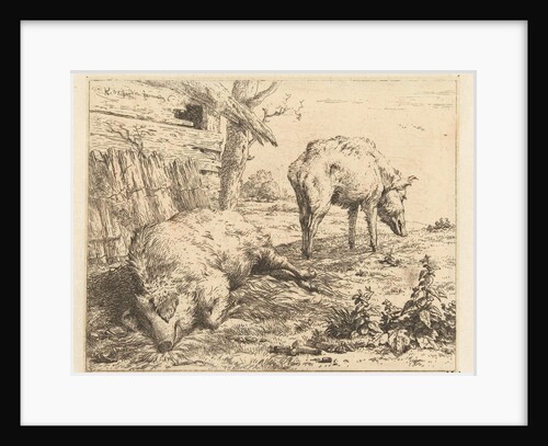 Two boars by Karel Dujardin