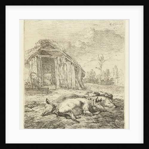 Three pigs by Karel Dujardin