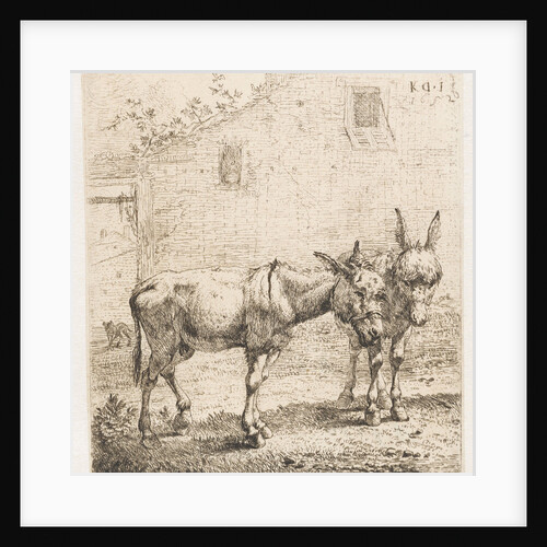 Two donkeys by Karel Dujardin